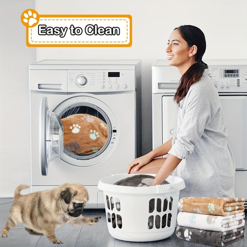 Verdikte Zachte Flanel Fleece Kat Hond Deken Bed Matten Poot Voetafdruk Warme Huisdier Deken Slapen Bedden Cover Mat Voor Huisdieren Benodigdheden