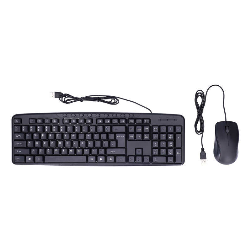 Wired Keyboard Mouse Combo Comfortable Hand Feeling Keyboard Mouse for Home Use for Office Use