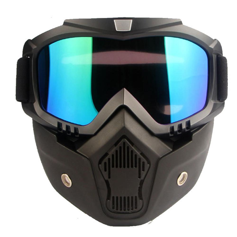 Ski Snowboard Bril Sneeuwscooter Skiën Goggles Winddicht Skiën Glas Motocross Zonnebril Met Mond Filter Earware: B05