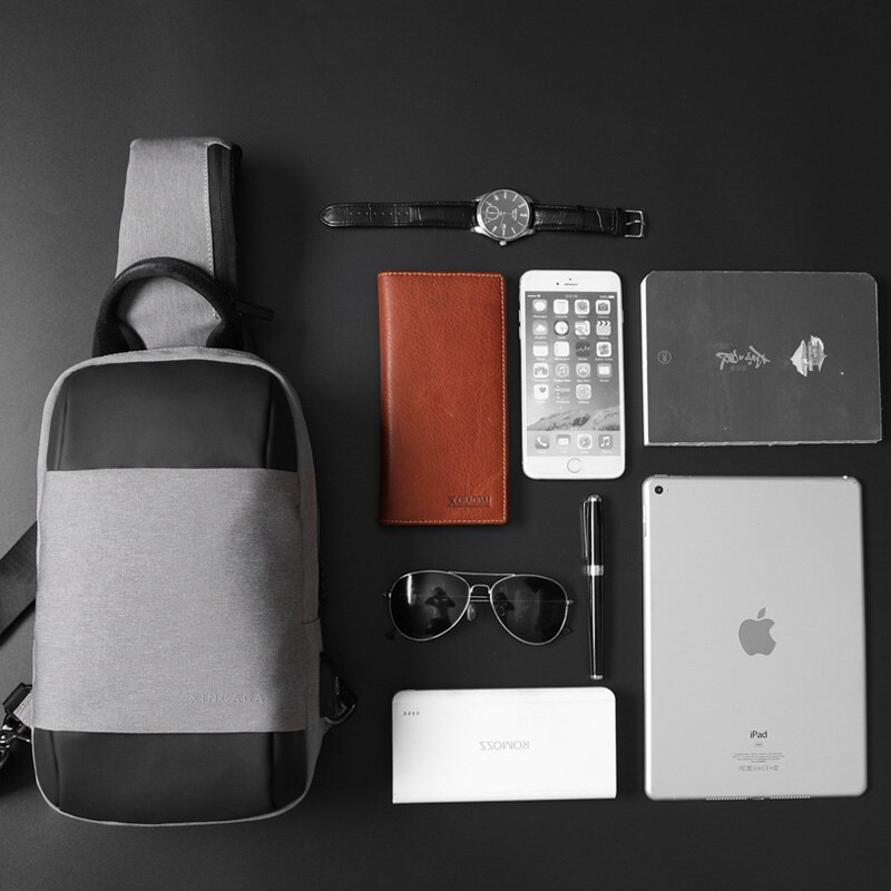 XINCADA Sling Bag Messenger Bag Chest Pack Crossbody Shoulder Bags Small Single Shoulder Packs Man Purses Murse and Bags
