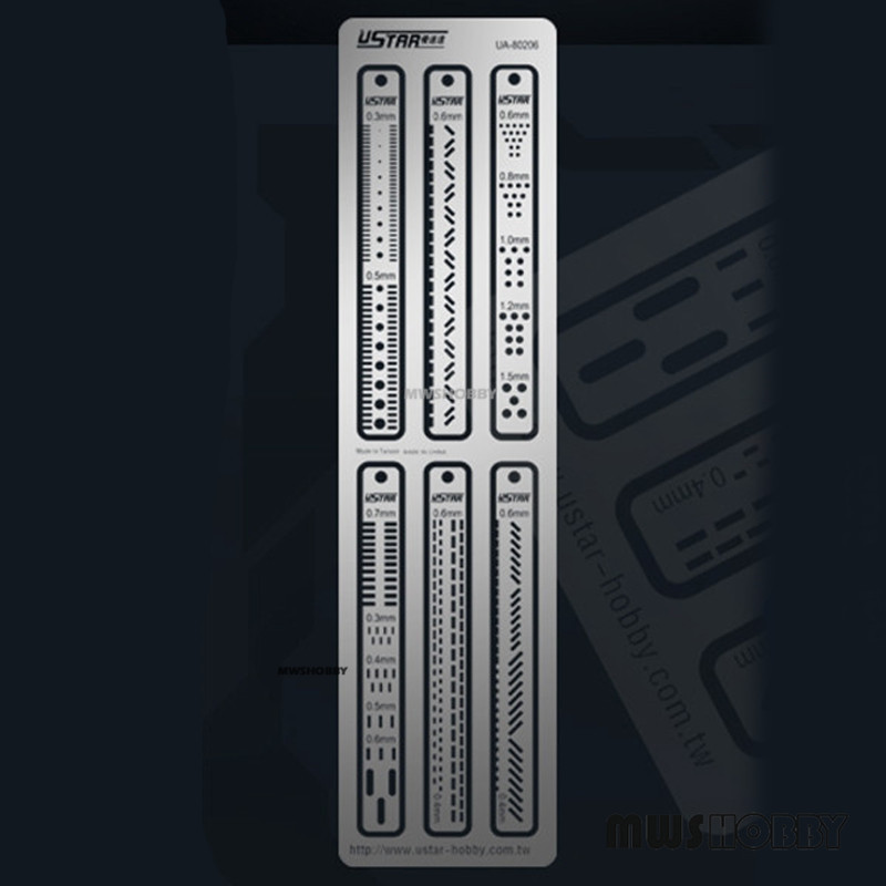 Ustar 80206 Model Graveren en Modificatie van Extra Heerser Hobby Modeler Andere Craft Tools Gereedschap Accessoire DIY