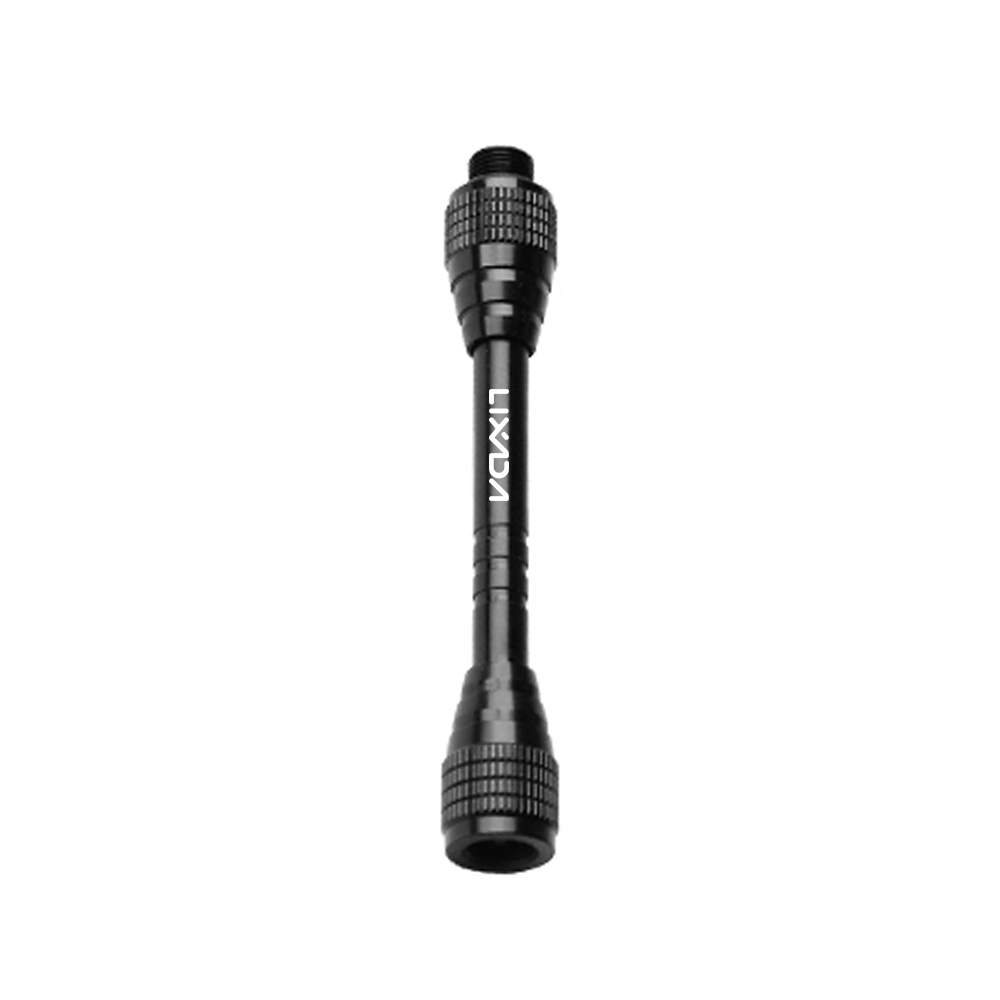 Lixada Outdoor Camping Gas Licht Extension Pole Aluminium Verlengstuk Voor Outdoor Camping: Black Short