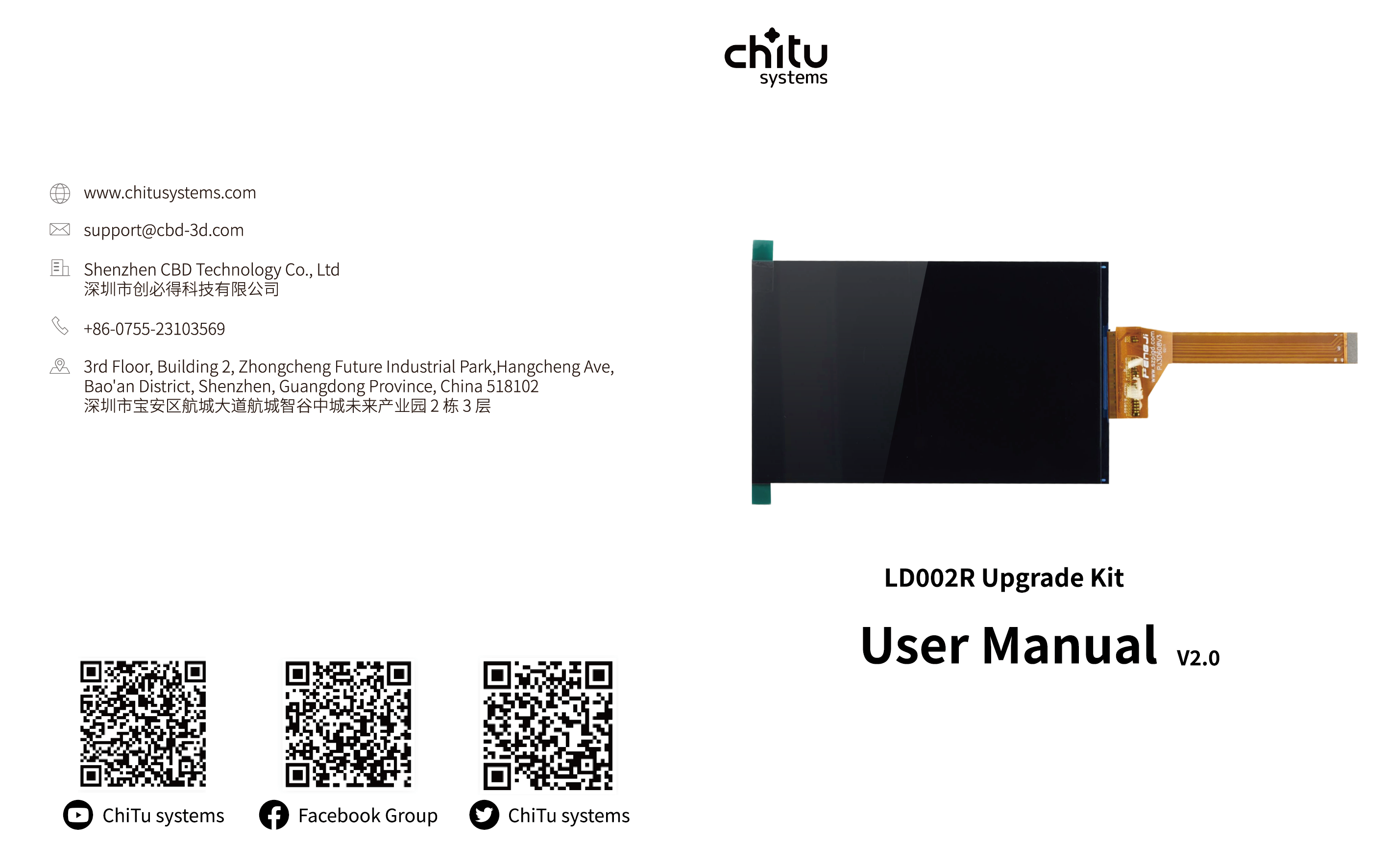 Zestaw ulepszeń do monochromatycznego ekranu LCD Creality LD-002R o przekątnej 6,08 cala i rozdzielczości 2K