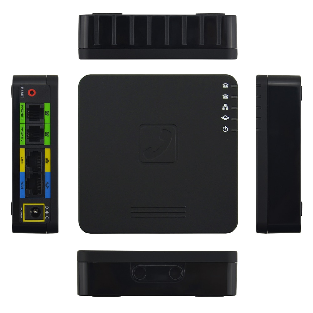 Free Fast shipmentVoip Router GT202N VoIP adapter Voip products 2ports Voice over IP SIP Voip adapter