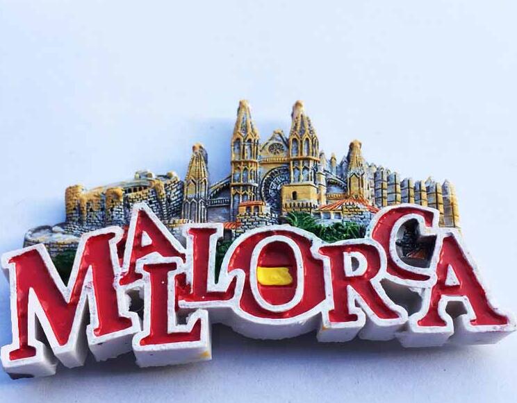 3D Mallorca Spain Cathedral de Mallorca Fridge Magnet Travel Souvenirs Refrigerator Magnetic Stickers Home Decoration