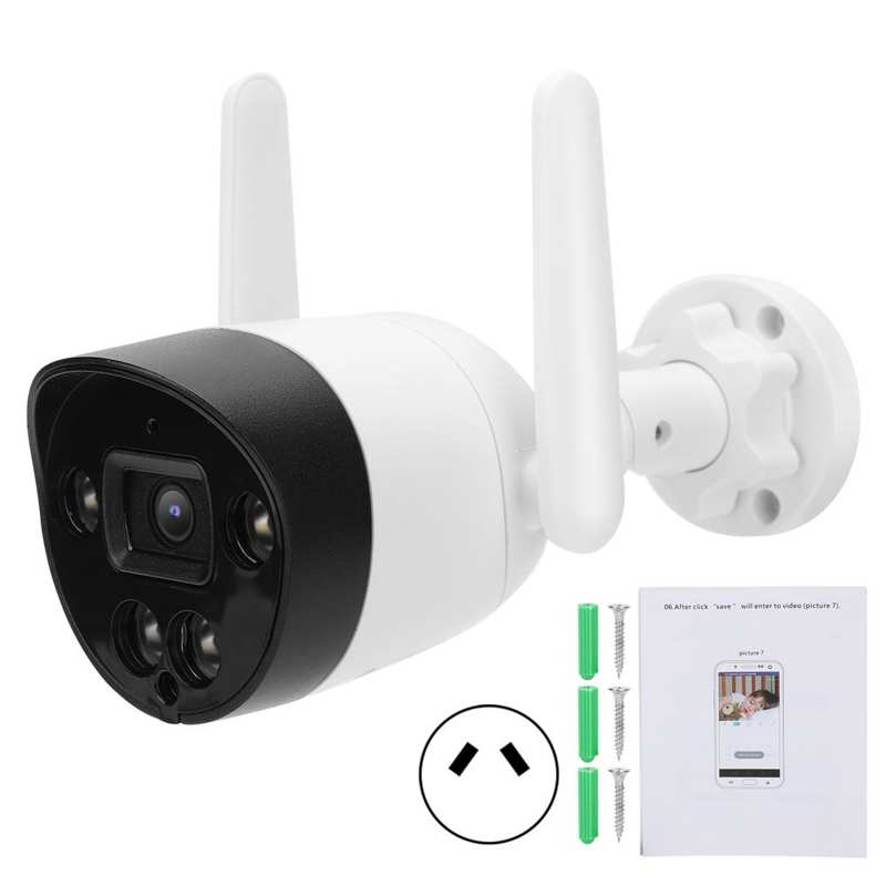 PIR CCTV 1080P WiFi Camera Motion Detection Infrared Night IP66 Waterproof for Home Security 100-240V Two Way Audio: Style1