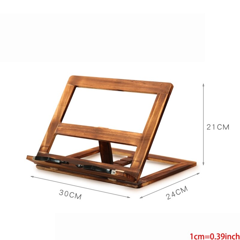 R9UA Kookboek Document Boekensteunen Desktop Beugel Out Boek Stand Retro Verstelbare Reading Rest Holder