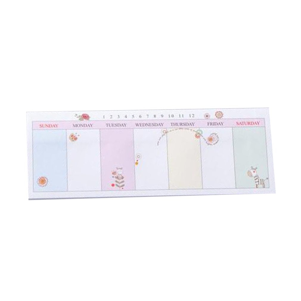 Unique Cartoon Memo Pad Bookmarks Notes Index Posted It Weekly Planner Stationery School Supplies: Giraffe