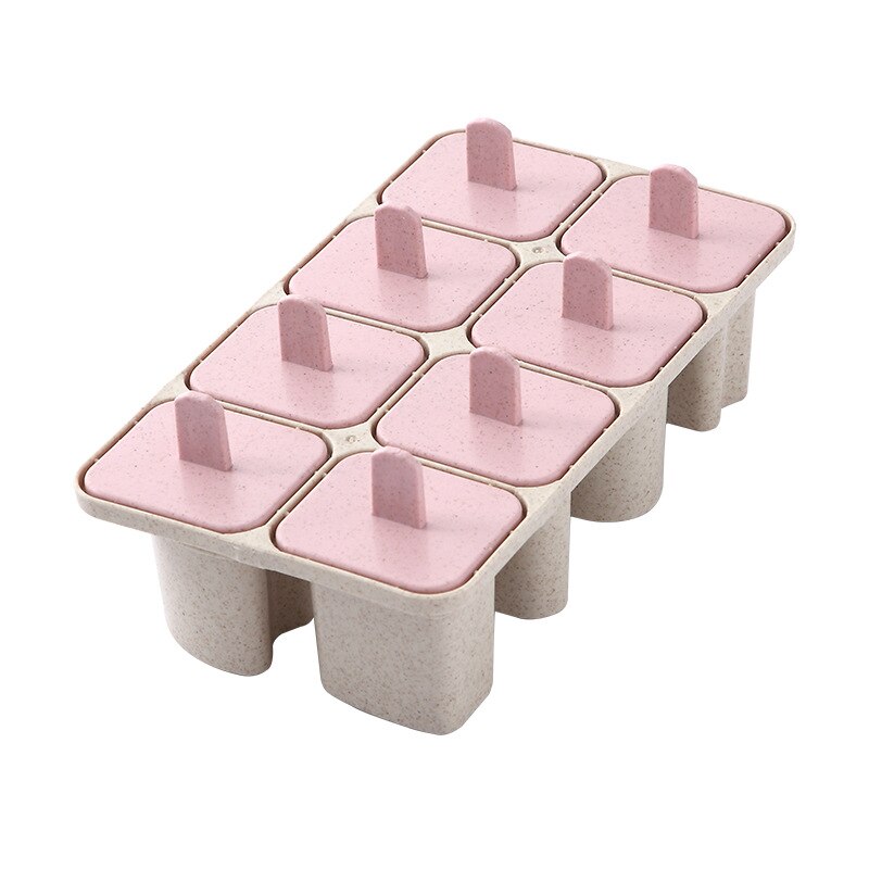 Wheat Straw Diy Letter 8 Lattice Ice Cream Stick Mould Cute Wheat Straw Ice Cream Block Mould