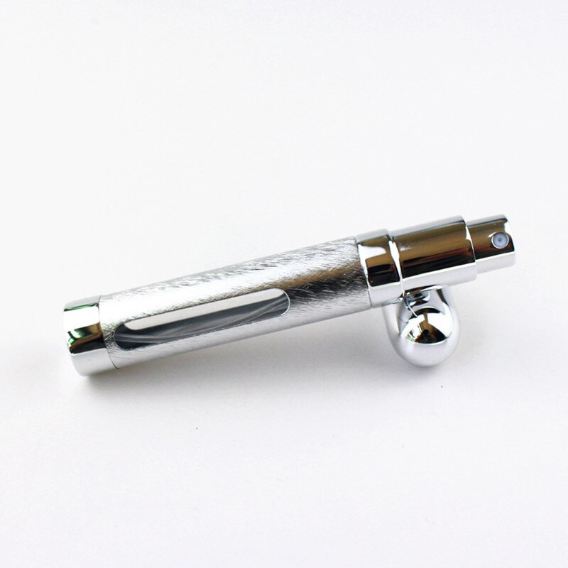 12 stuks/partij aluminium glazen fles met dop, 12ml metalen navulbare parfumverstuivers, draagbare spray, lege geurverstuivers: Zilver