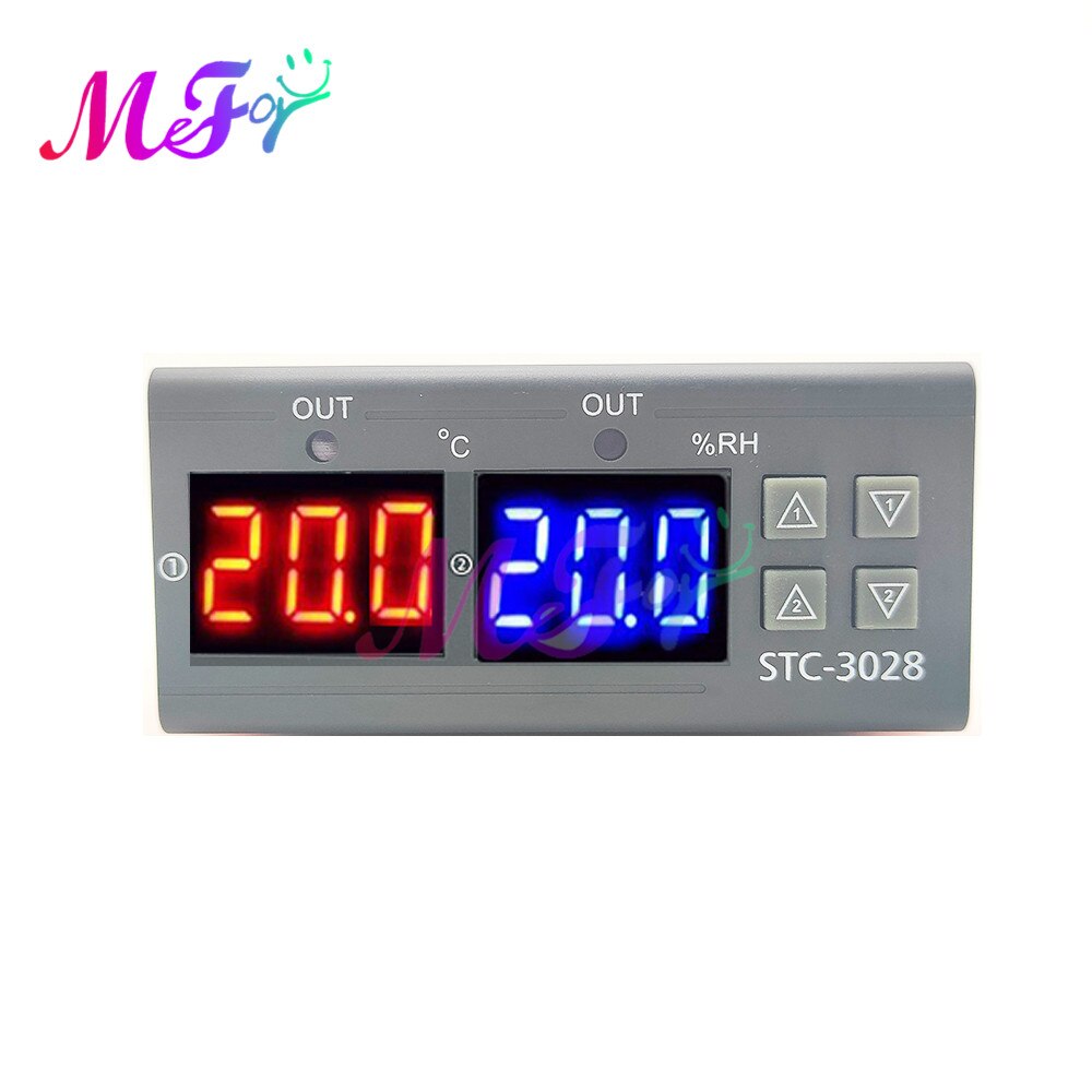 Digital Thermostat STC-3028 Temperature Humidity Controller Sensor Thermostat Humidistat Thermometer Hygrometer Control Switch