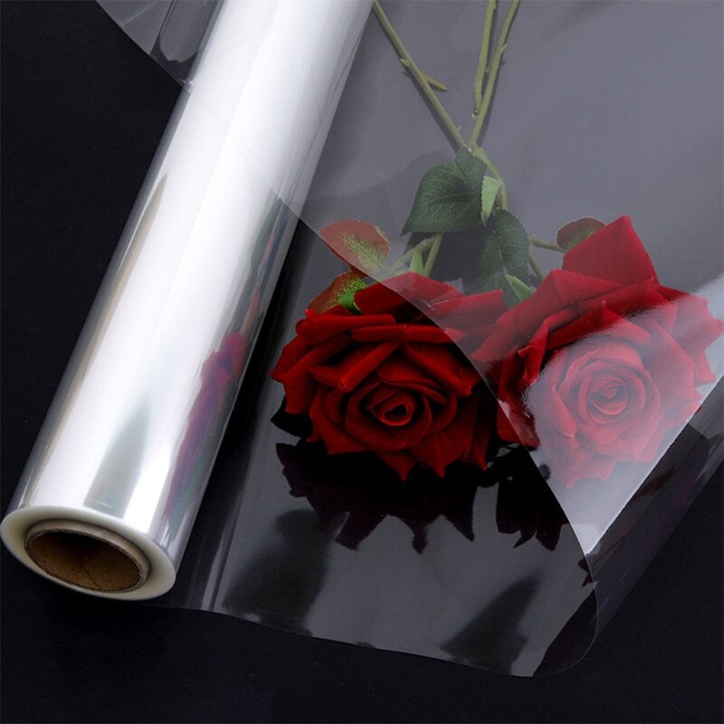 Clear Cellophane Wrap Roll For Flower Bouquet Baskets Wrapping Arts And Crafts Supplies Packaging Cellophane