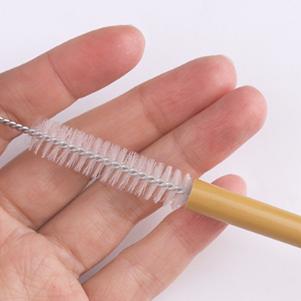 Eco-friendly Natural Bamboo Straws, Sustainable Bamboo Reusable Straws, with Straw Cleaner and Paper Box, 10pcs