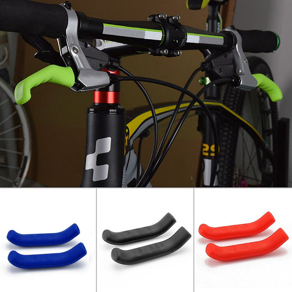 Funda de silicona para maneta de freno de bicicleta, Fundas protectoras, accesorios, 1 par