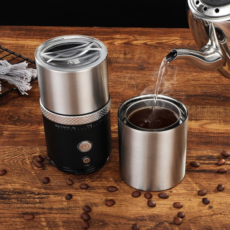 1Pc USB Electric Coffee Cup Coffee Grinders Portable Office Home Automatic Coffee Machine Grinding Coffee Pot Lazy Cup