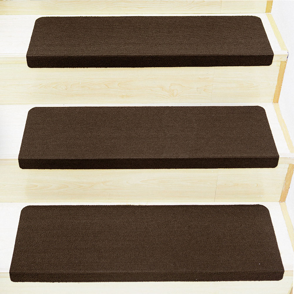 2 Stuks Antislip Zelfklevende Trap Matten Trap Stap Tapijt Cover Zelfklevende Houten Trap Tapijt Thuis stap Matten Home Decor Tapijt