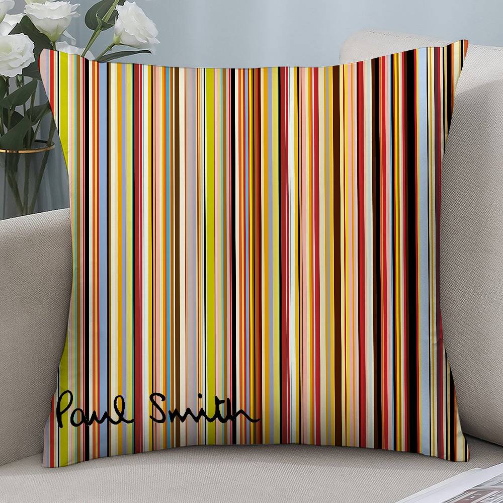 Art P-PaulS-s S-SmithS Pillow Case Short plush Double-sided Print Square Throw Pillow Covers Sofa Home Cushion Decor: 450mm*450mm / PURPLE