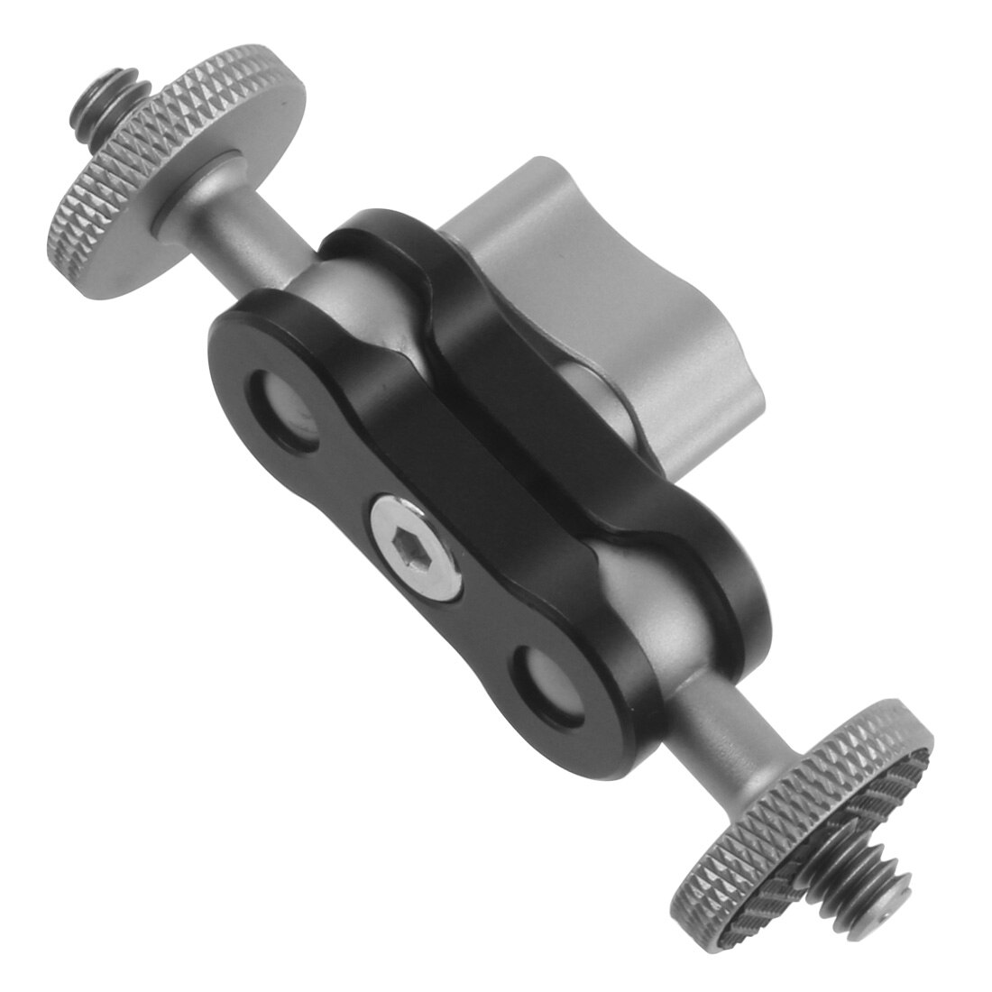 Chaussure chaude multifonction à double tête sphérique, pour trépied 1/4 pouces, bras magique, adaptateur Super pince articulé pour moniteur, lumière LED, appareil photo DSLR: Type J Mini Size