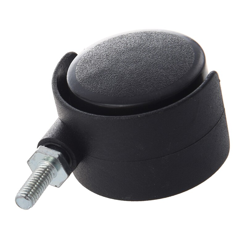 Vástago roscado de 6mm rueda Dual de 40mm giratoria Caster negro utilizado ampliamente para los muebles, carro de mano, carro de compras, electrodomésticos