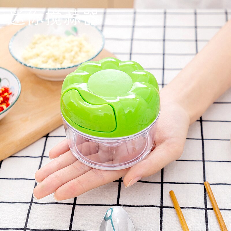 Household Garlic Crusher Hand-Pulled Garlic Triturator Manual Mashed Garlic Small Garlic Press Pull Garlic Cut Minced Garlic