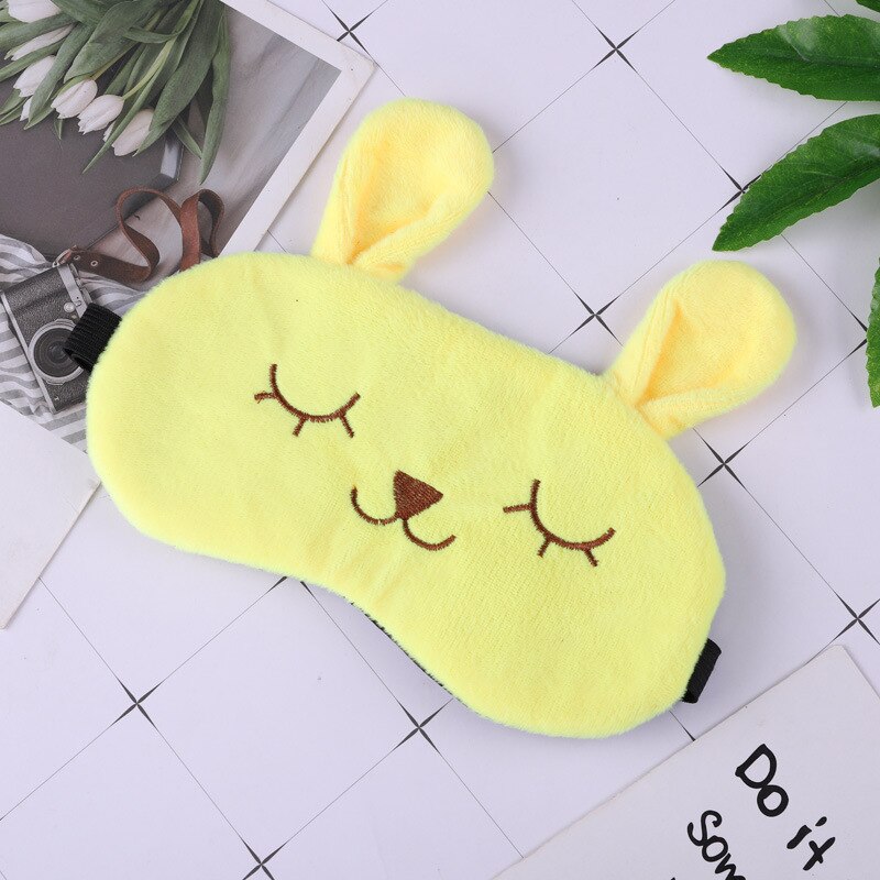 1pc Baumwolle Kreative Schöne Cartoon für Auge Reise Entspannen Schlaf-beihilfen Eye Patch Einstellbare Elastische Strap Schlaf Augenbinde