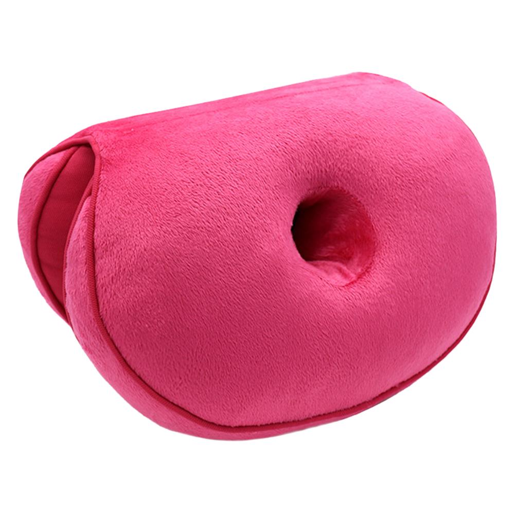 Double confort orthopédique coussin bassin oreiller ascenseur hanches siège multifonction pour le soulagement de la pression: Rouge