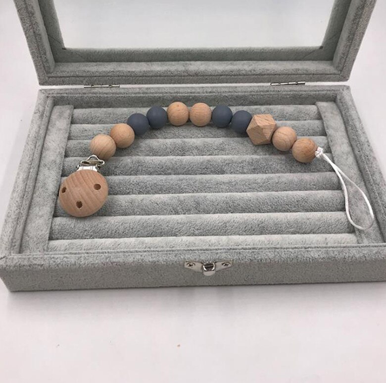 Baby schnuller holz schnuller Clip schnuller kette Baby molaren spielzeug verhindern kette biss: 7