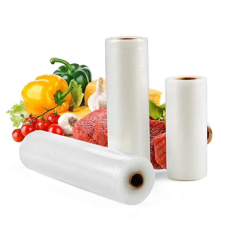 Küche Lebensmittel Vakuum Verpackung Taschen Lebensmittel Vakuum Versiegelung Lagerung Taschen für Vakuum Verpackung Versiegelung Wärme-Versiegelt Druck Gittergewebe Taschen