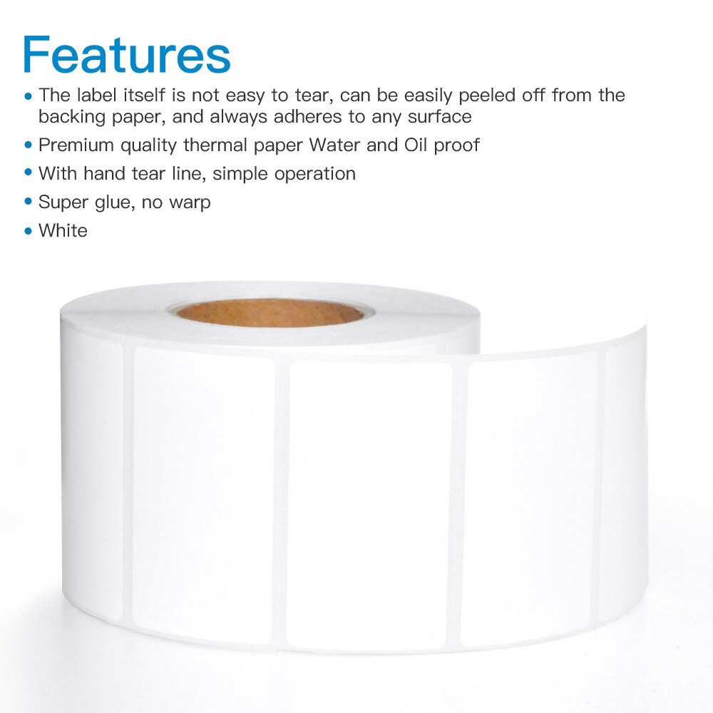 1000 Labels Adres Label Stickers Gebruikt Voor Winkel Magazijn Logistiek Thermische Label (57X32 Mm)