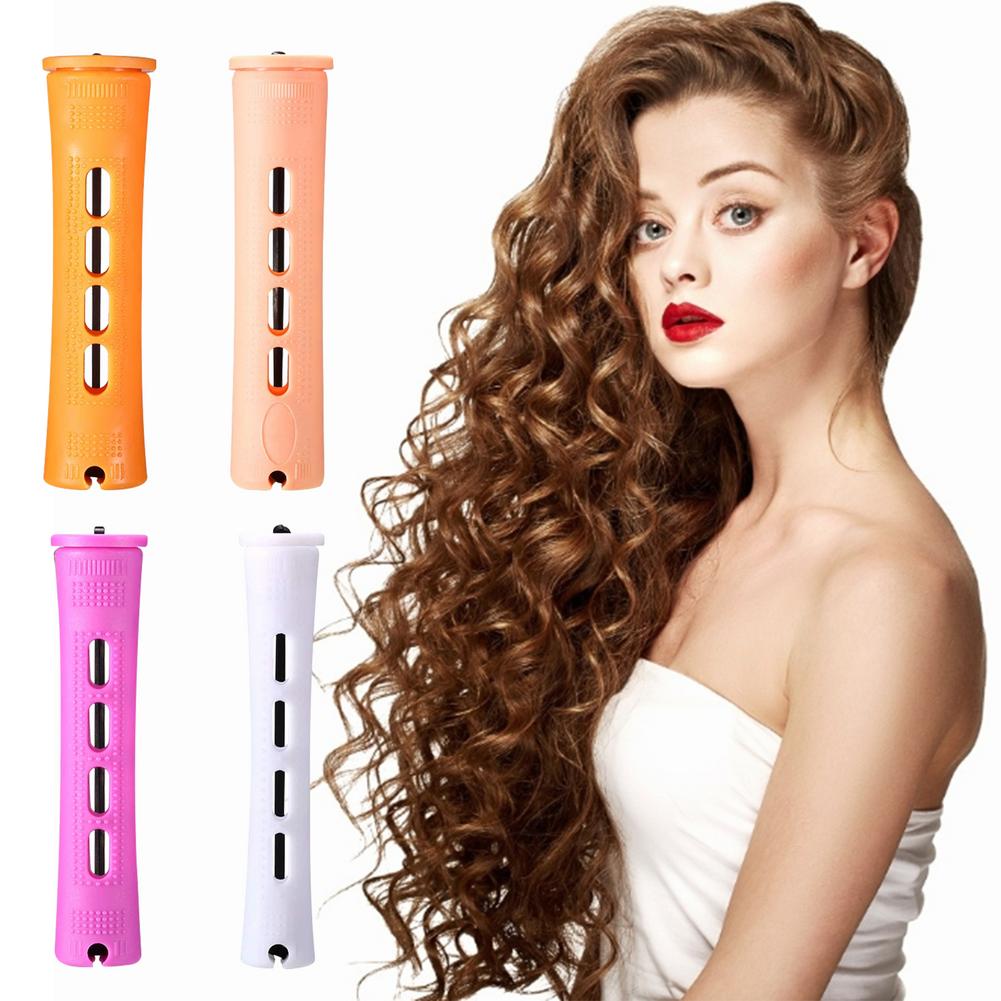 40pcs Reusable Hair Perm Rods Set 4 Sizes Hair Rollers Curlers Cold Wave Rods For Women Hair DIY Hairdressing Styling Tools