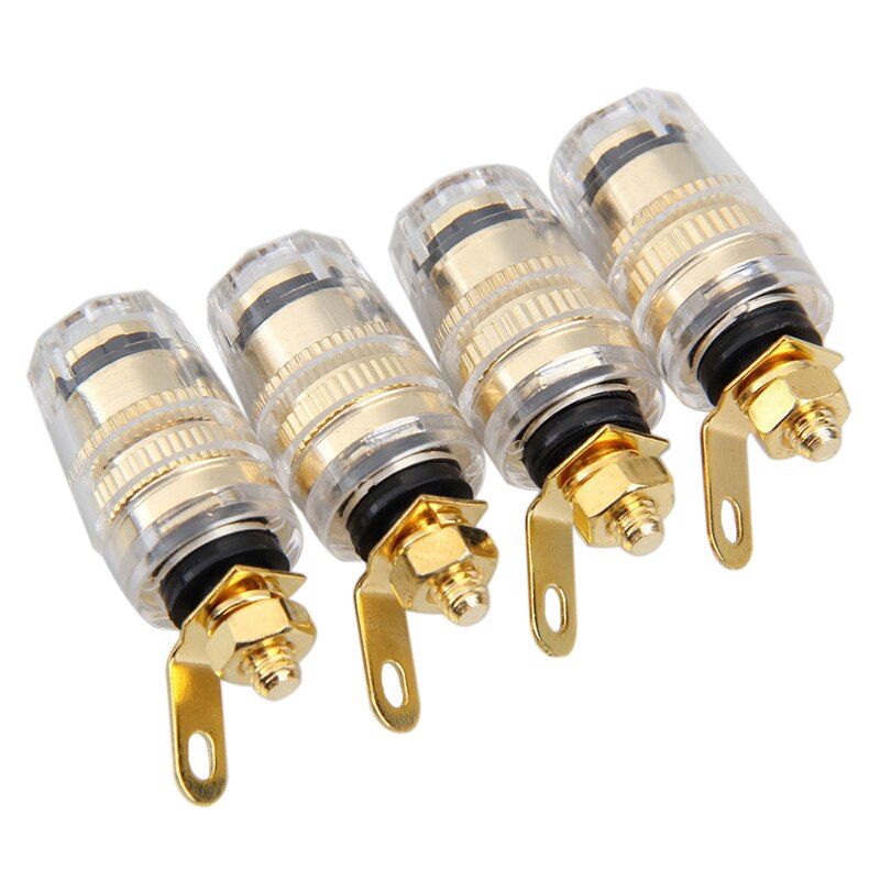 8 stuks 4mm versterker luidspreker aansluiting binding post banaanstekker jack
