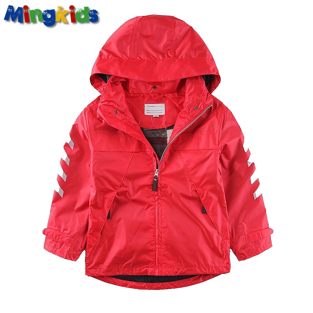 Jongen Meisjes Waterdichte Regen Jas Windjack Outdoor Zomer Lente Herfst S Winddicht Jas 6-9 Jaar Oude School Kid camping: 8T