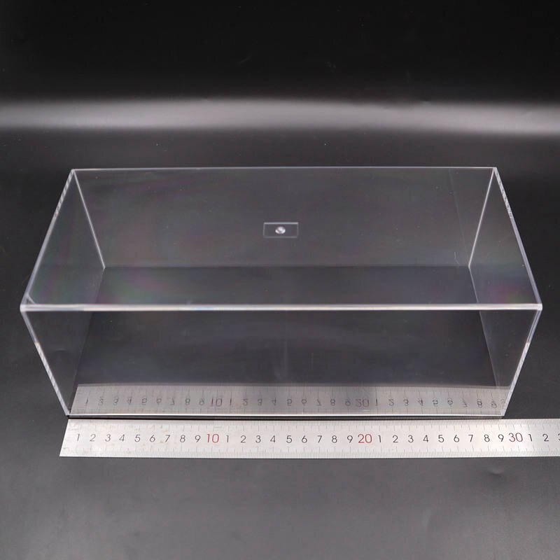 Model Car Acrylic Case Display box Transparent Dustproof with Black Base 1/64 1/43 1/32 1/18 1/24: 24 29cmx13cmx11cm