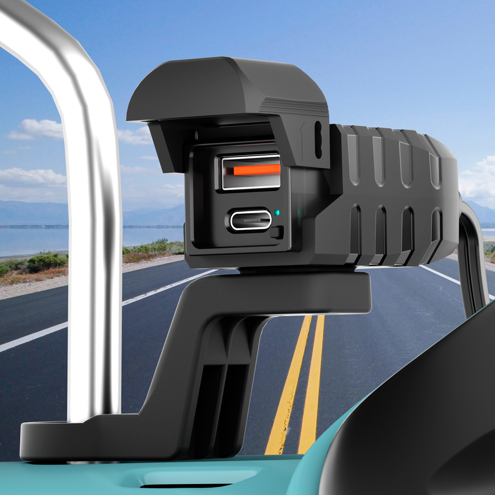 PD QC3.0 motorfiets USB-oplader 12V stuur snellader adapter waterdichte motorfietsaccessoires voor telefoon tablet GPS enz.