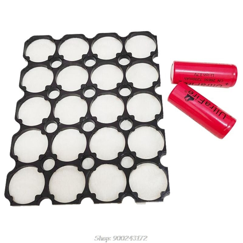 20PCS 32650 1x2Battery Holder Anti Vibration Cell Bracket for 32650 Battery Pack S08 20