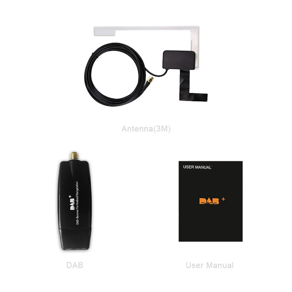 Adaptador receptor de Radio DAB + Box para coche, antena de caja de Radio Digital DAB + interfaz USB aérea para Android 5,1 y más de la Radio del coche