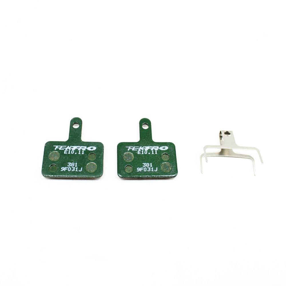 Tektro original  e10.11 sykkel skivebremseklosser mtb sykkel sykkel sykkel bremsekloss organisk sammensatt bremsekloss for tektro zoom