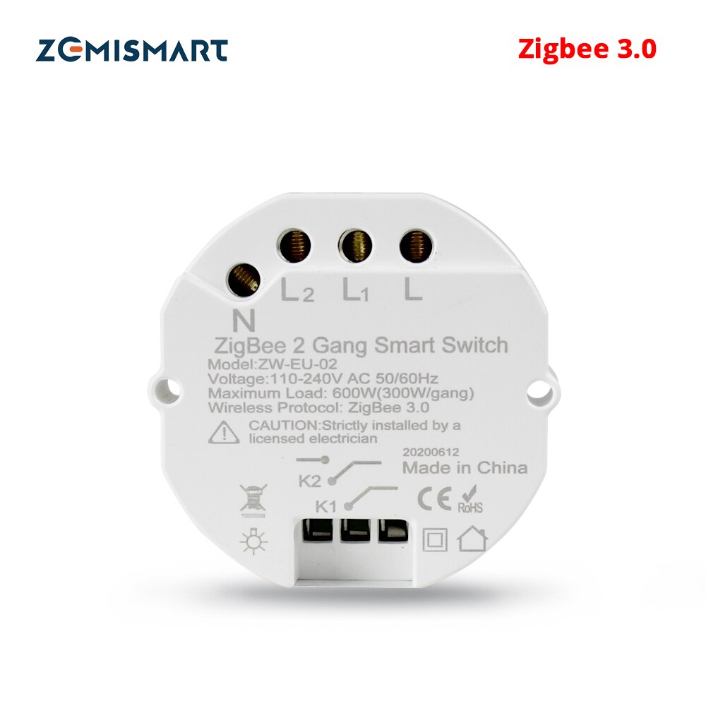Zemismart zigbee 3.0 smart lysafbryder diy breaker modul smartthings tuya kontrol alexa google home alice 2 way