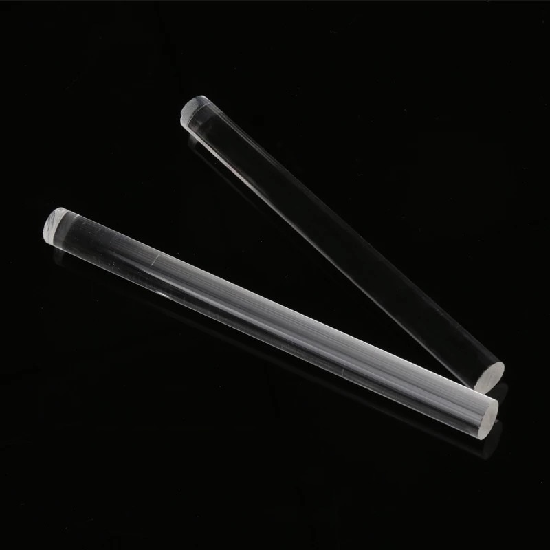 transparent Acryl Stock Feste Plexiglas rollen Stifte Industrie PMMA Rollen Rolle Bar DIY Werkzeuge Stange Schmuck Halfter Stehen