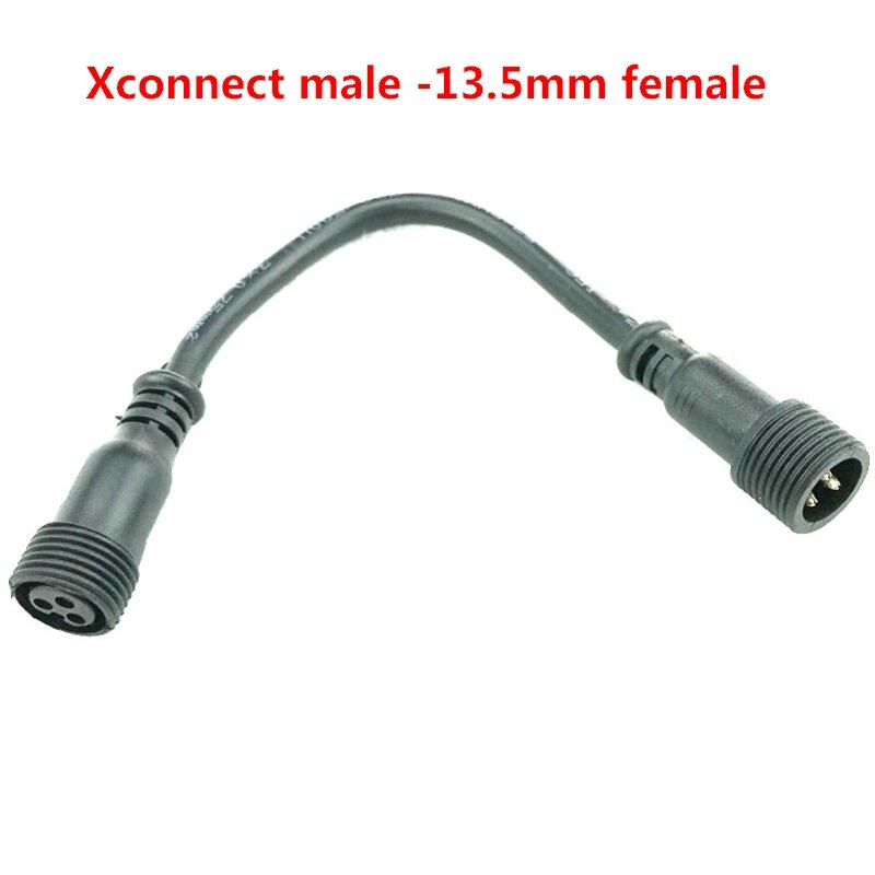 Xchanger 13.5 Mm Vrouwelijke Om Xconnect Mannelijke-3 Pin-Zwart-8 In-10 Pcs