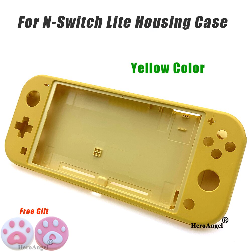 Black Yellow Front Back Housing Shell Cover Case Set for Nintend Switch Lite Console Replacement Cover Case