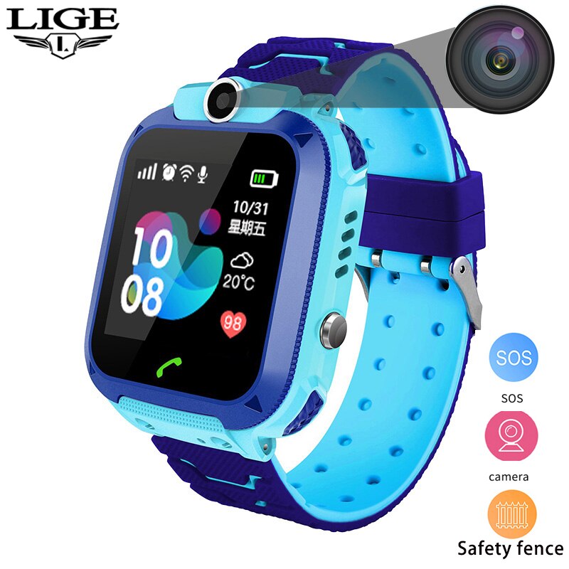 Kid Smart Horloge Voor Kinderen Lbs Waterdicht Smartwatch Baby Horloge Sos Oproep Locatie Finder Locator Tracker Anti Verloren Monitor