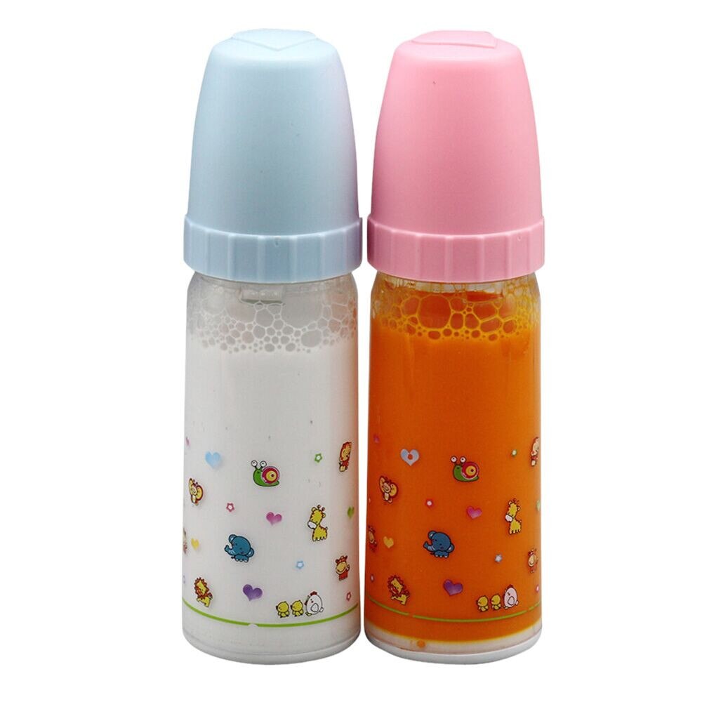 Baby dukker sutteflaske til dukker magisk juice og mælkeflaske sæt børn legetøj baby dukker tilbehør genfødt preemie kit: Default Title