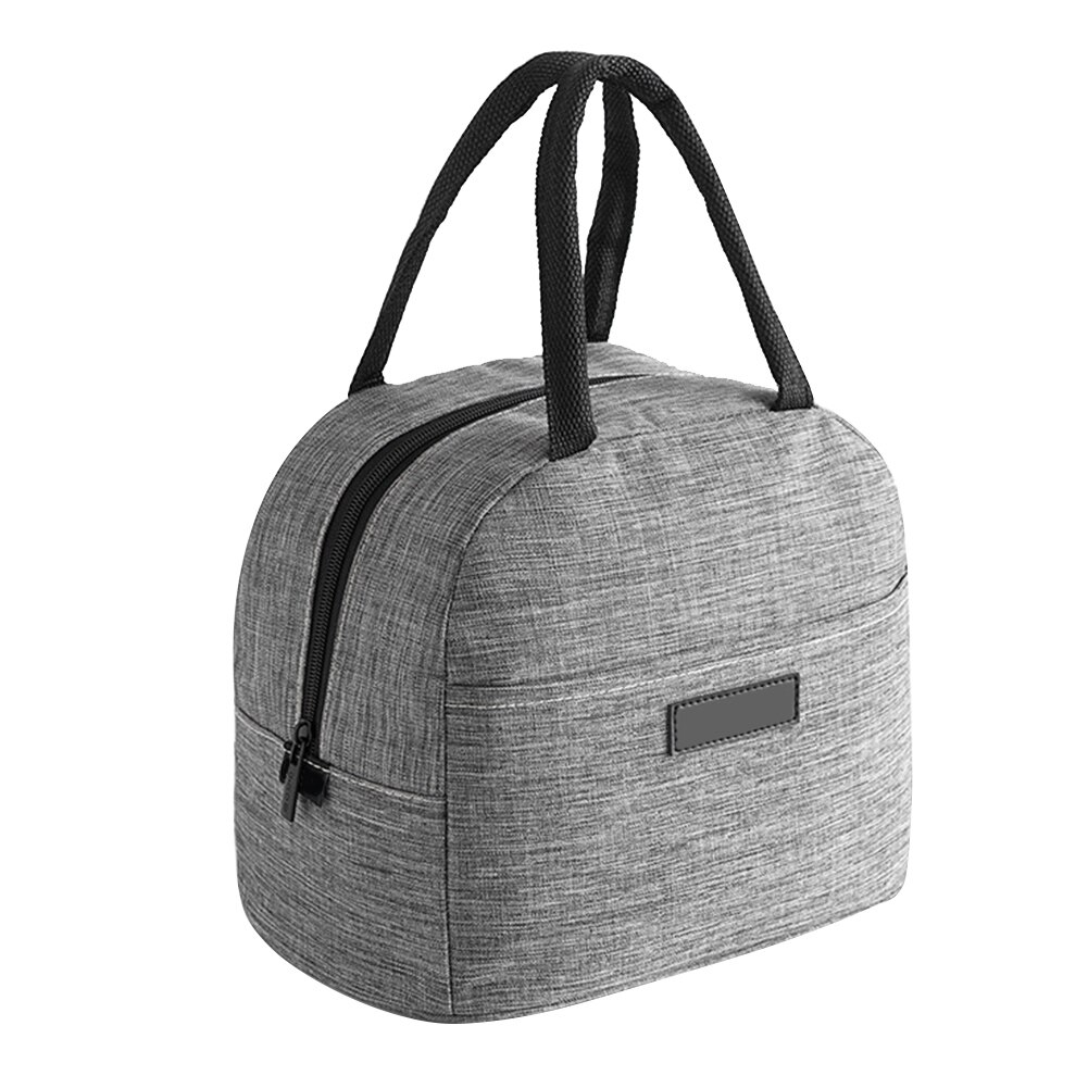 Lunch Tas Waterdichte Multifunctionele Geïsoleerde Diner Bag Voor Vrouwen Kids Mannen Kantoormedewerker Tote Bag Sac Isotherme Lonchera: Grijs