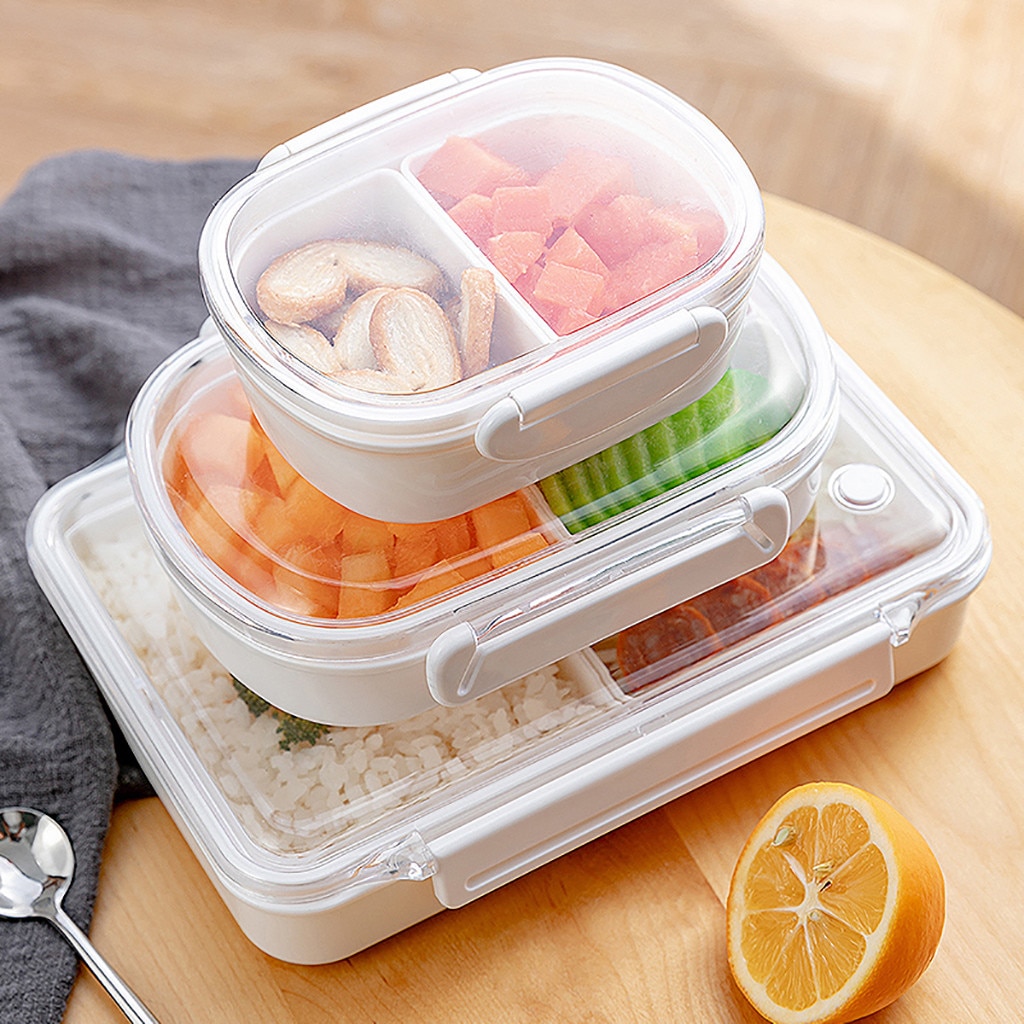 Microwave Portable Compartment Lunch Box Container Leakproof School Food Box Microwavable Containers Home Lunchbox