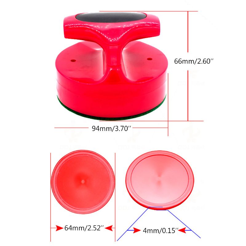 Airhockey pushers en rode airhockey pucks voor speltafels 2 strikers 4 pucks