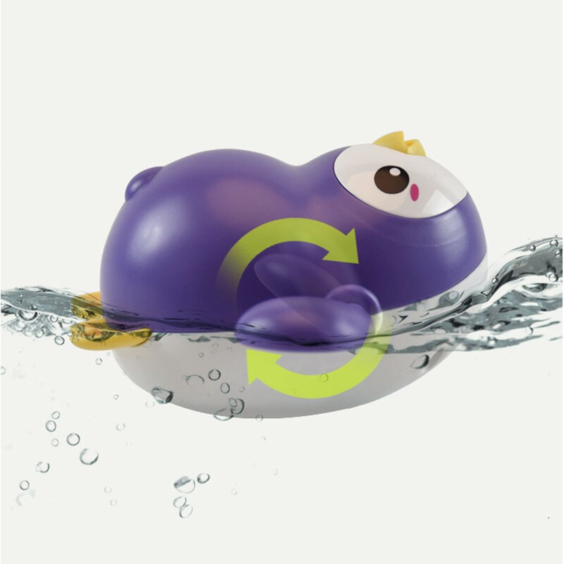 Baby Bath Toys Cartoon Animal Penguin Infant Kids Water Toy Cute Swim Turtle Frog Wind Up Chain Clockwork Toys