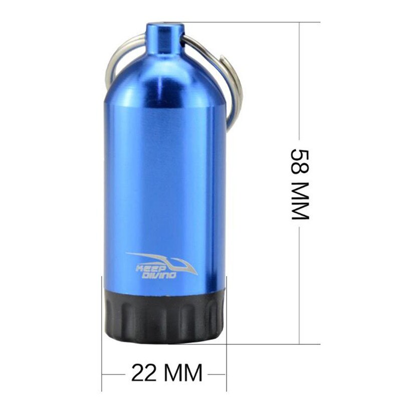 LLavero de aluminio Buceo para tanque de buceo con 12 anillos O y púa de latón para natación, deportes acuáticos, herramientas de buceo