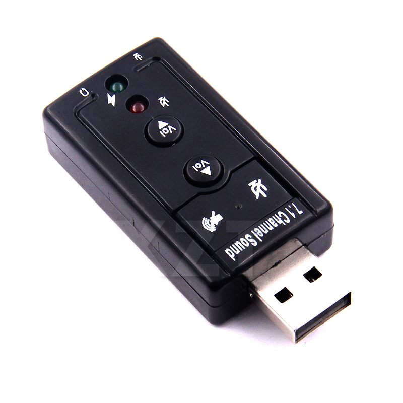 7.1 usb stereo audio adapters, external mini sound card for windows xp /2000/ vista , /7 usb audio adapters for pc and laptop