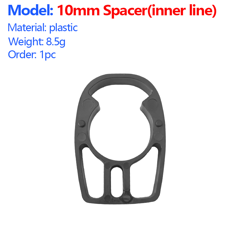 Casque en plastique cadre de gravier de route ligne interne casque vélo Ultra léger BXT 145/135/115 guidon joint en plastique haute résistance: Clair